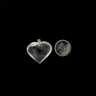 Clear Quartz Gemmy Heart Pendant - 3/4" to 1" from The Rock Space