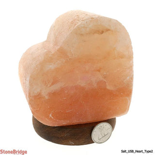 USB Salt Lamp - Heart    from The Rock Space