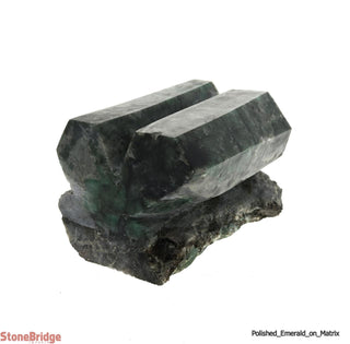 Polished Emerald on Matrix - U6    from The Rock Space