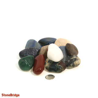 Mixed Tumbled Stones (CONTAINS DYED AGATE) from The Rock Space