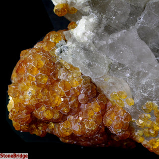 Garnet Spessartine on Smoky Quartz U#3    from The Rock Space