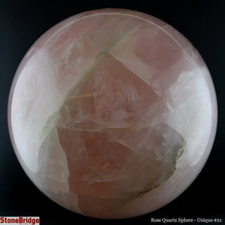 Rose Quartz Sphere U#21 - 4 1/2"    from The Rock Space