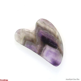 Amethyst Chevron Gua Sha Board Facial Tools    from The Rock Space