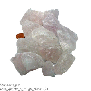 Rose Quartz B Chips - Small    from The Rock Space