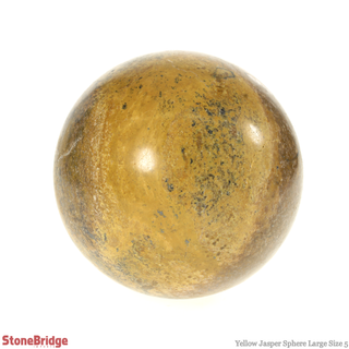 Yellow Jasper Sphere - Large #5 - 3 1/2"    from The Rock Space