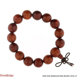 Mala Bracelet "Red Sandalwood" #17    from Stonebridge Imports