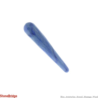 Blue Aventurine Rounded Massage Wand - Small #2 - 2 1/2" to 3 1/2"    from Stonebridge Imports