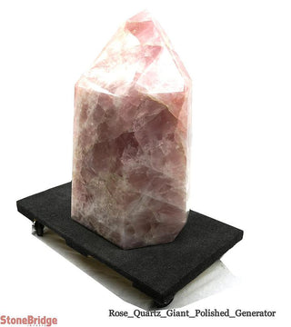 Rose Quartz Polished Tower (Generator) U#3 - 580 lb - 29"    from Stonebridge Imports