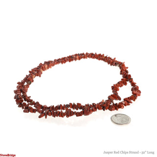 Red Jasper Chip Strands - 3mm to 8mm    from Stonebridge Imports