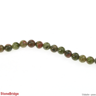 Unakite - Round Strand 15" - 4mm    from Stonebridge Imports