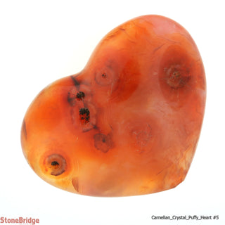 Carnelian Crystal Puffy Heart #2 - 1" to 2"    from The Rock Space