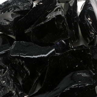 Obsidian Black Chips - 500g from The Rock Space