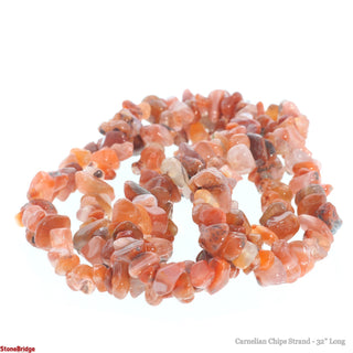 Carnelian Chip Strands - 5mm to 8mm from The Rock Space