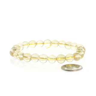 Lemon Quartz Round Bracelet - 8mm from The Rock Space