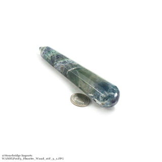 Fluorite Purple, Green Pointed Massage Wand - 16 Facets Large #2 - 3 1/2" to 4 1/2"    from The Rock Space