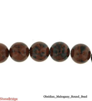 Obsidian Mahogany - Round Strand 15" - 6mm from The Rock Space