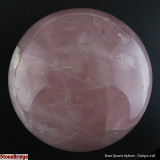 Rose Quartz Sphere U#18 - 4"    from The Rock Space