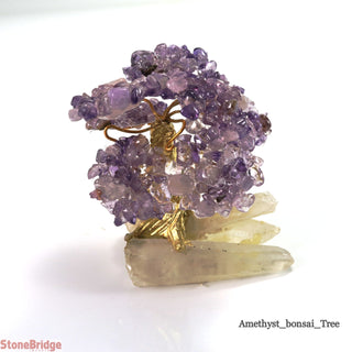 Amethyst Chips Bonsai Tree Small 3"    from The Rock Space