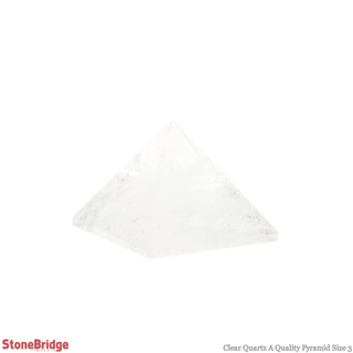Clear Quartz A Pyramid #3 - 1 3/4" to 2" Wide from The Rock Space