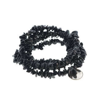 Black Tourmaline Chip Strands - 5mm to 8mm from The Rock Space