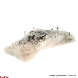 Rutile on Quartz Cluster U#2 - 5 3/4" from The Rock Space
