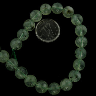 Prehnite - Round Strand 7" - 8mm from The Rock Space