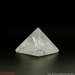Clear Quartz A Pyramid #2 - 1 1/2" to 1 3/4" Wide from The Rock Space