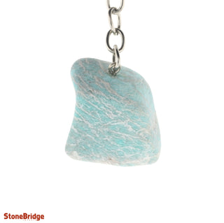 Keychain - Amazonite Tumbled from The Rock Space