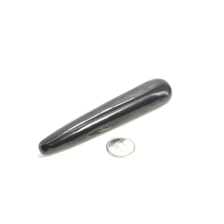 Shungite Rounded Massage Wand - Medium #2 - 3" to4" from The Rock Space