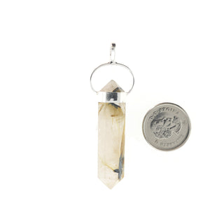 Rutilated Quartz Double Terminated - 925 Silver Pendant from The Rock Space