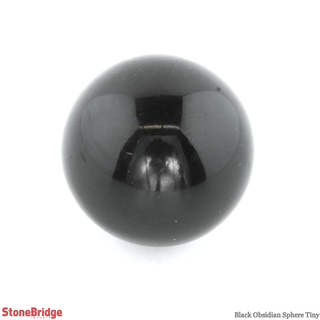 Black Obsidian Sphere from The Rock Space