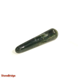 Jade Nephrite Rounded Massage Wand - Jumbo #2 - 4 1/2" to 5 1/2" from The Rock Space