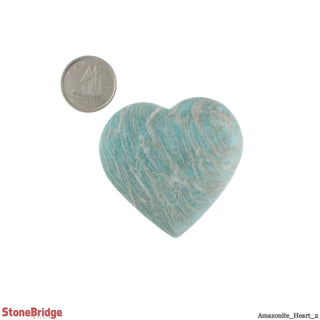 Amazonite Heart #2 - 40Mm (1" to 2") from The Rock Space