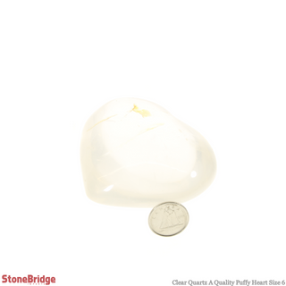 Clear Quartz A Heart #6 - 2" to 3 1/4" from The Rock Space