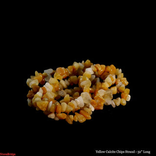 Calcite Yellow Chip Strands - 5mm to 8mm from The Rock Space
