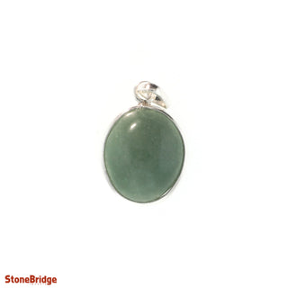 Green Aventurine Cabochon - 925 Silver Pendant from The Rock Space