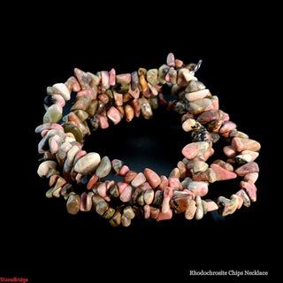 Rhodochrosite Chip Strands - 5mm to 8mm from The Rock Space