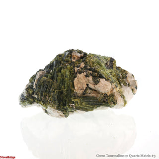 Green Tourmaline on Quartz Matrix #3 from The Rock Space