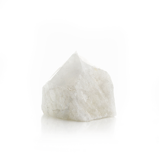 White Quartz Cut Base, Polished Point Tower #3 from The Rock Space