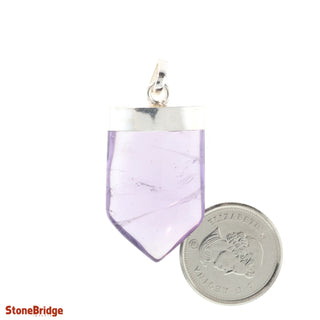 Amethyst V-Tongue - 925 Silver Pendant from The Rock Space