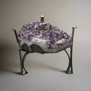 Athena Amethyst Geode Cluster Table - Polished Edge U#4 from The Rock Space
