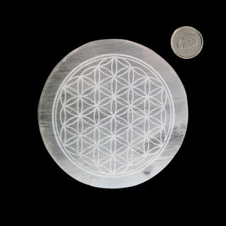 Selenite Charging Plate - Flower from The Rock Space
