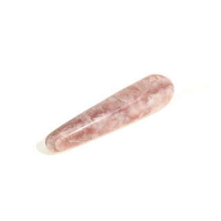 Calcite Rose Rounded Massage Wand - Extra Large #2 - 3 3/4" to 5 1/4" from The Rock Space