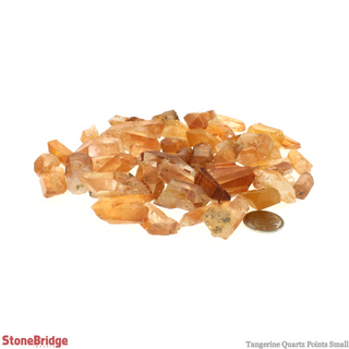 Tangerine Quartz Points - Small - 200g Bag from The Rock Space