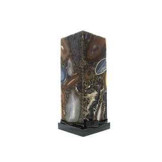 Agate Slice Tower Lamp U#6 - 40cm from The Rock Space