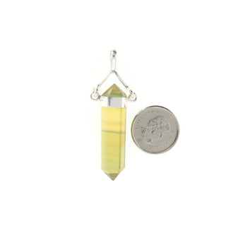 Fluorite Yellow Double Terminated Swivel - 925 Silver Pendant from The Rock Space