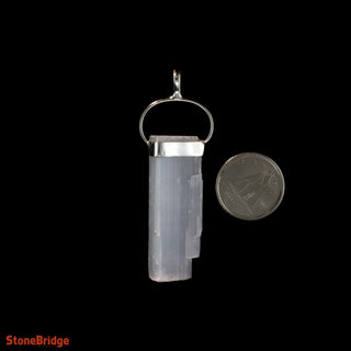 Selenite Point - 925 Silver Pendant from The Rock Space