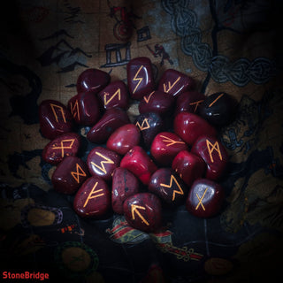 Red Jasper Runes Set from The Rock Space