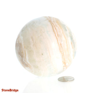 Caribbean Blue Calcite Sphere - Medium #2 - 2 3/4"    from Stonebridge Imports