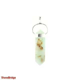 Chrysoprase Double Terminated - 925 Silver Pendant from The Rock Space